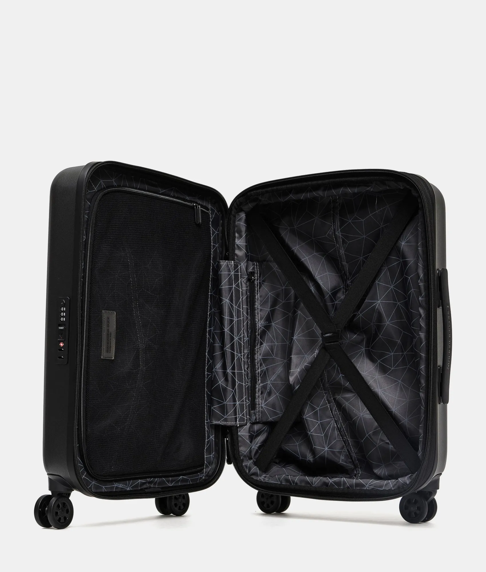 Discount Mandarina Duck TANK Expandable Cabin Trolley | cm 55X35X23 Black