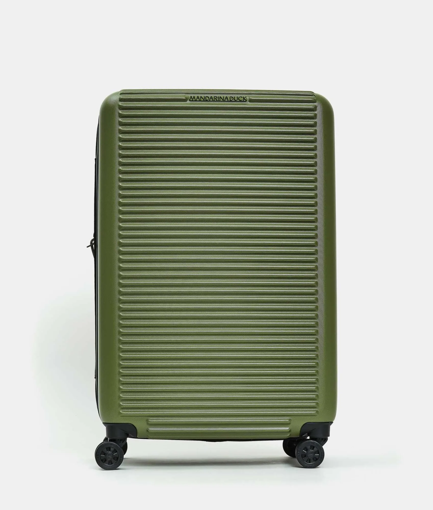 New Mandarina Duck TANK Medium Expandable Trolley | cm 45X69X27 MilitaryGreen