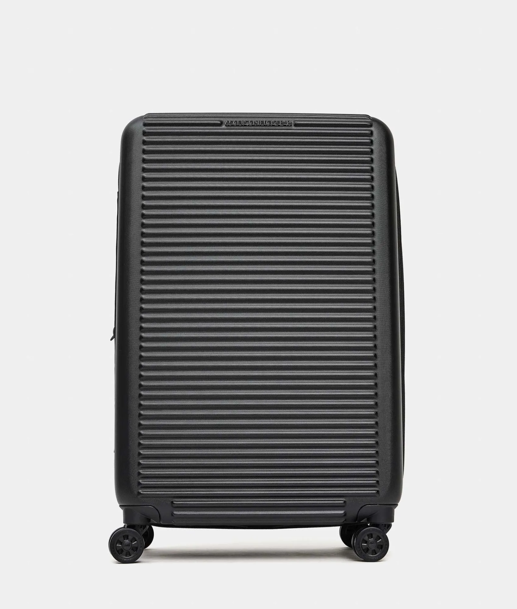 Fashion Mandarina Duck TANK Medium Expandable Trolley | cm 45X69X27 Black