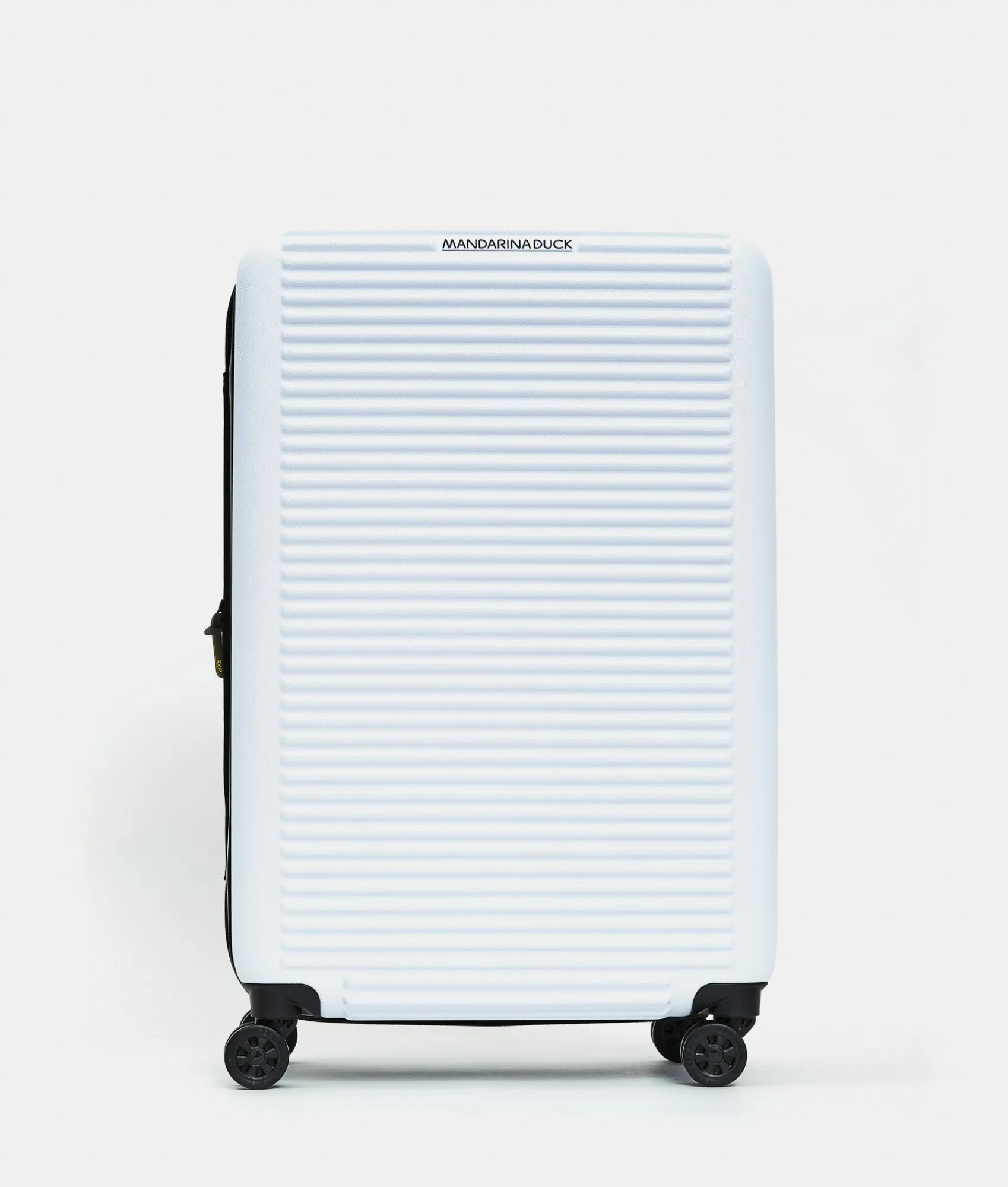 Hot Mandarina Duck TANK Medium Expandable Trolley | cm 45X69X27 OpticalWhite
