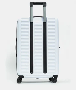 Hot Mandarina Duck TANK Medium Expandable Trolley | cm 45X69X27 OpticalWhite