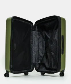 New Mandarina Duck TANK Medium Expandable Trolley | cm 45X69X27 MilitaryGreen