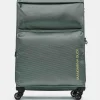 New Mandarina Duck ZEPHYR Extra-Large Soft Expandable Trolley (4 Wheels) | cm 83 X 53 X 32/35.5 IcebergGreen