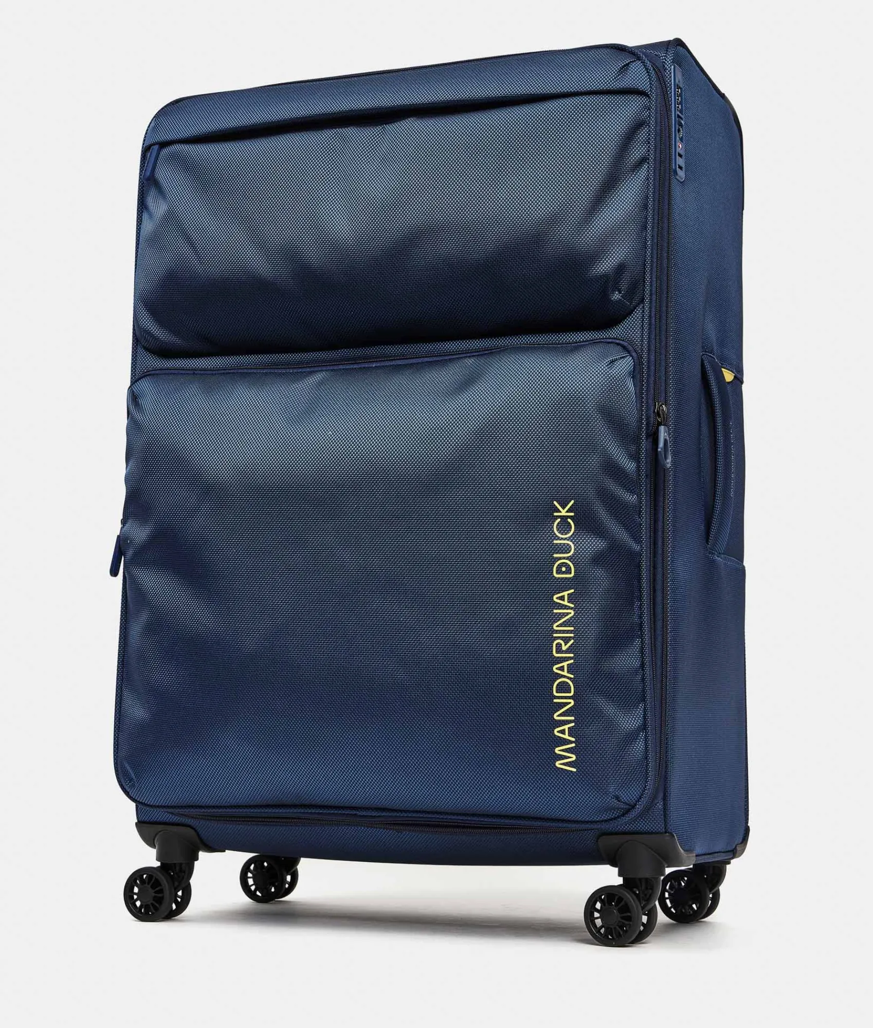 Outlet Mandarina Duck ZEPHYR Extra-Large Soft Expandable Trolley (4 Wheels) | cm 83 X 53 X 32/35.5 DressBlue