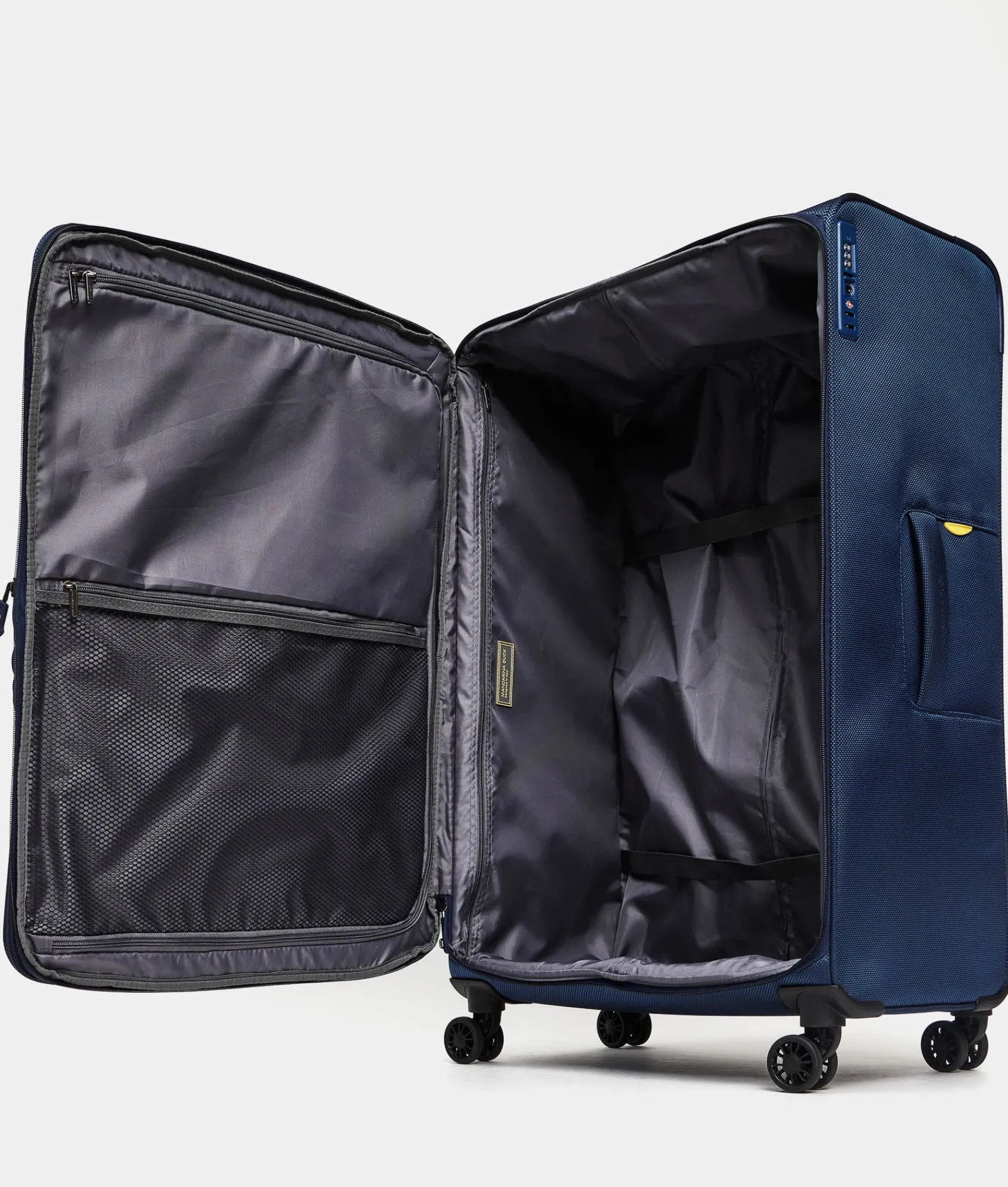 Outlet Mandarina Duck ZEPHYR Extra-Large Soft Expandable Trolley (4 Wheels) | cm 83 X 53 X 32/35.5 DressBlue