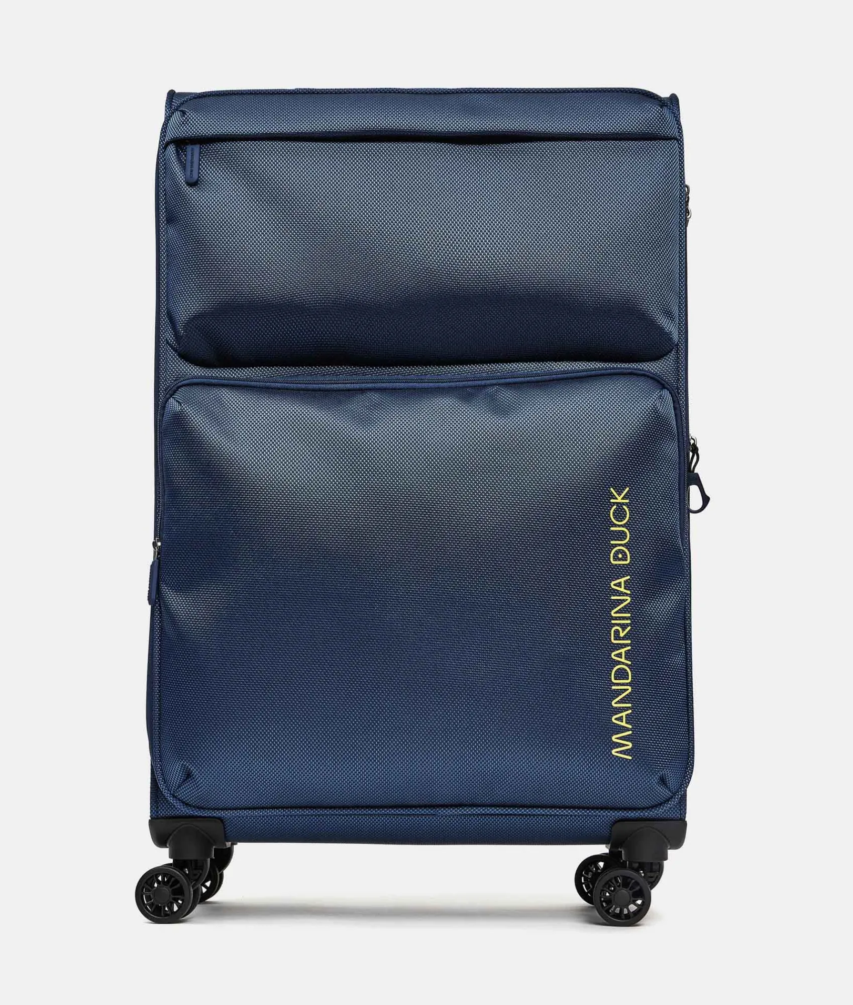 Fashion Mandarina Duck ZEPHYR Large Soft Expandable Trolley (4 Wheels) | cm 78 X 47 X 27.5/31 DressBlue