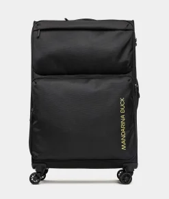 Sale Mandarina Duck ZEPHYR Large Soft Expandable Trolley (4 Wheels) | cm 78 X 47 X 27.5/31 Black