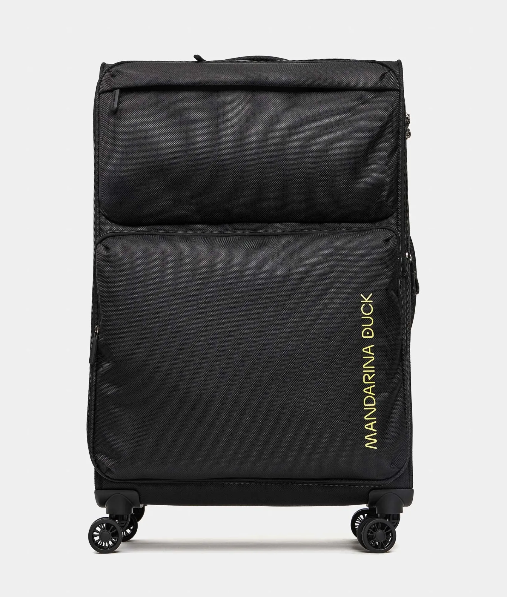 Sale Mandarina Duck ZEPHYR Large Soft Expandable Trolley (4 Wheels) | cm 78 X 47 X 27.5/31 Black