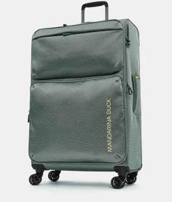 Fashion Mandarina Duck ZEPHYR Large Soft Expandable Trolley (4 Wheels) | cm 78 X 47 X 27.5/31 IcebergGreen