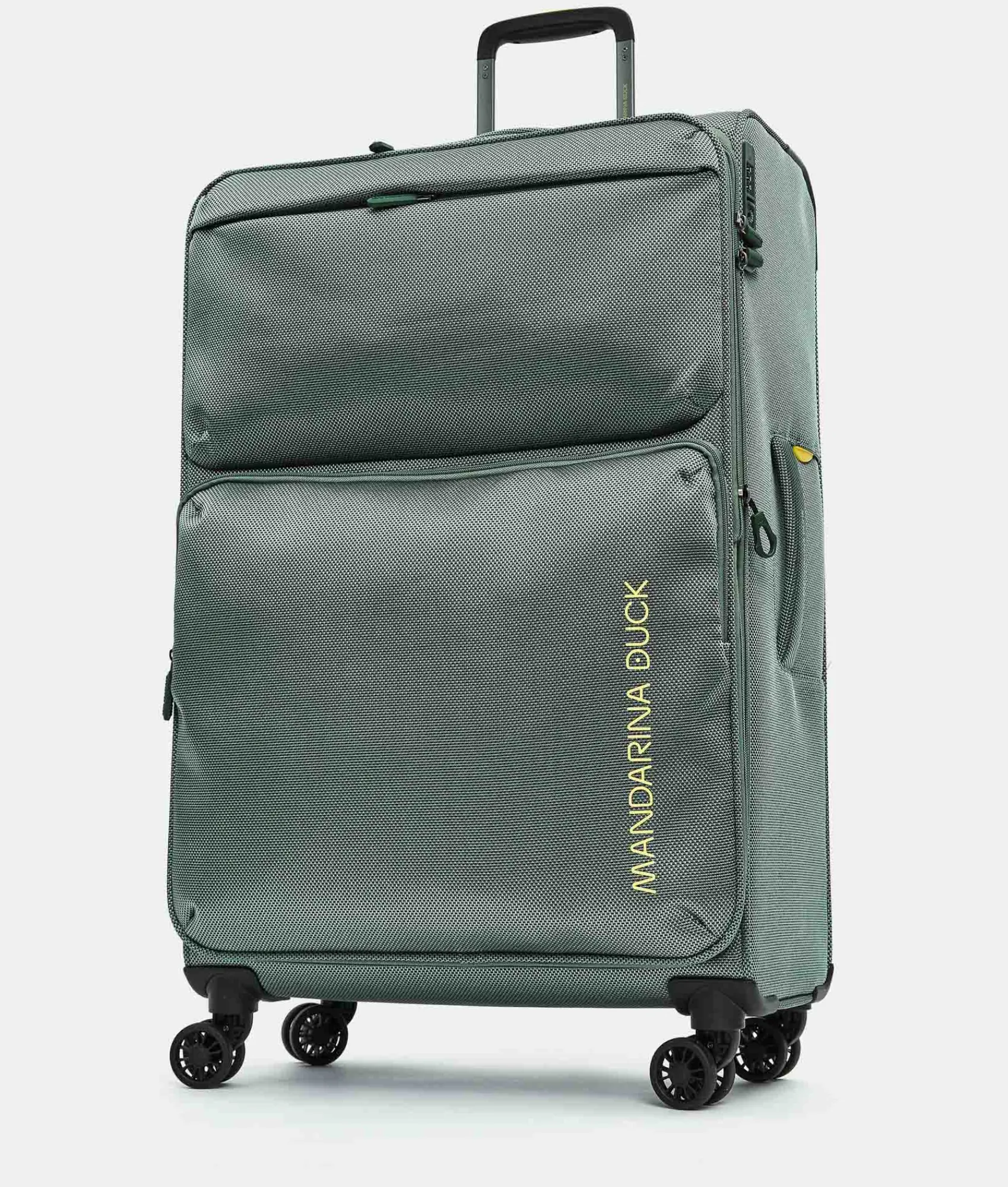Fashion Mandarina Duck ZEPHYR Large Soft Expandable Trolley (4 Wheels) | cm 78 X 47 X 27.5/31 IcebergGreen