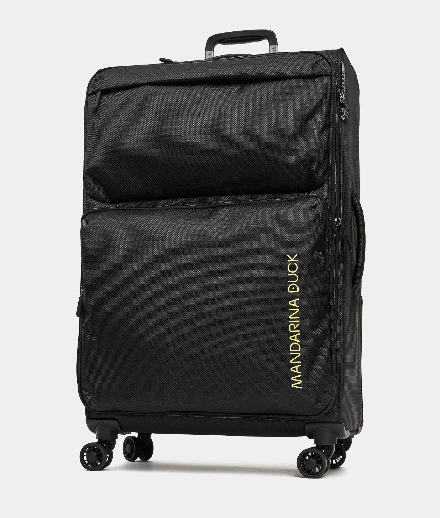 Sale Mandarina Duck ZEPHYR Large Soft Expandable Trolley (4 Wheels) | cm 78 X 47 X 27.5/31 Black