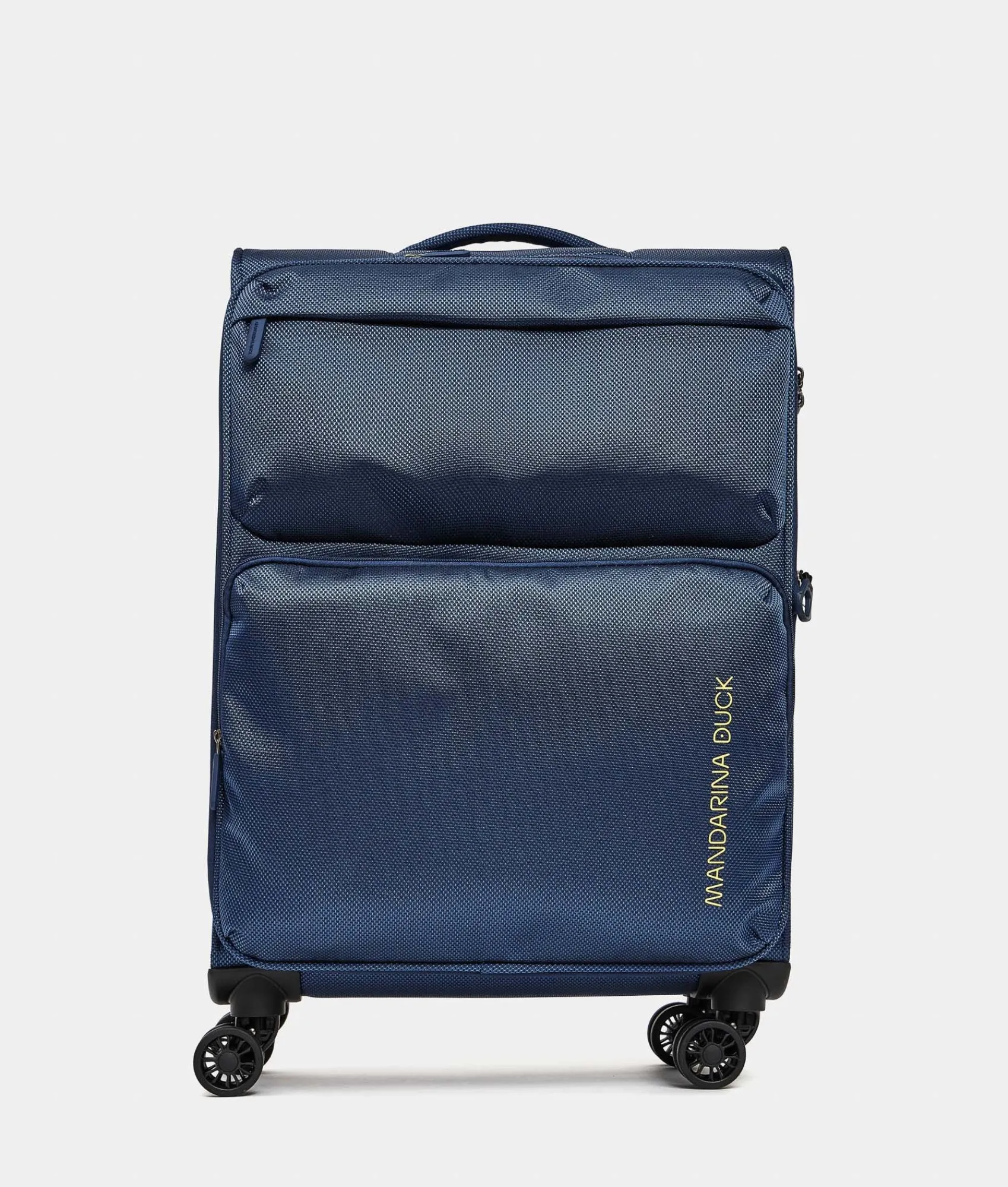 Sale Mandarina Duck ZEPHYR Medium Soft Expandable Trolley (4 Wheels) | cm 67 X 43 X 25/28 DressBlue
