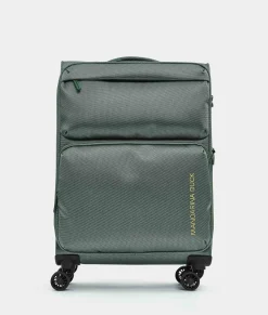 Clearance Mandarina Duck ZEPHYR Medium Soft Expandable Trolley (4 Wheels) | cm 67 X 43 X 25/28 IcebergGreen