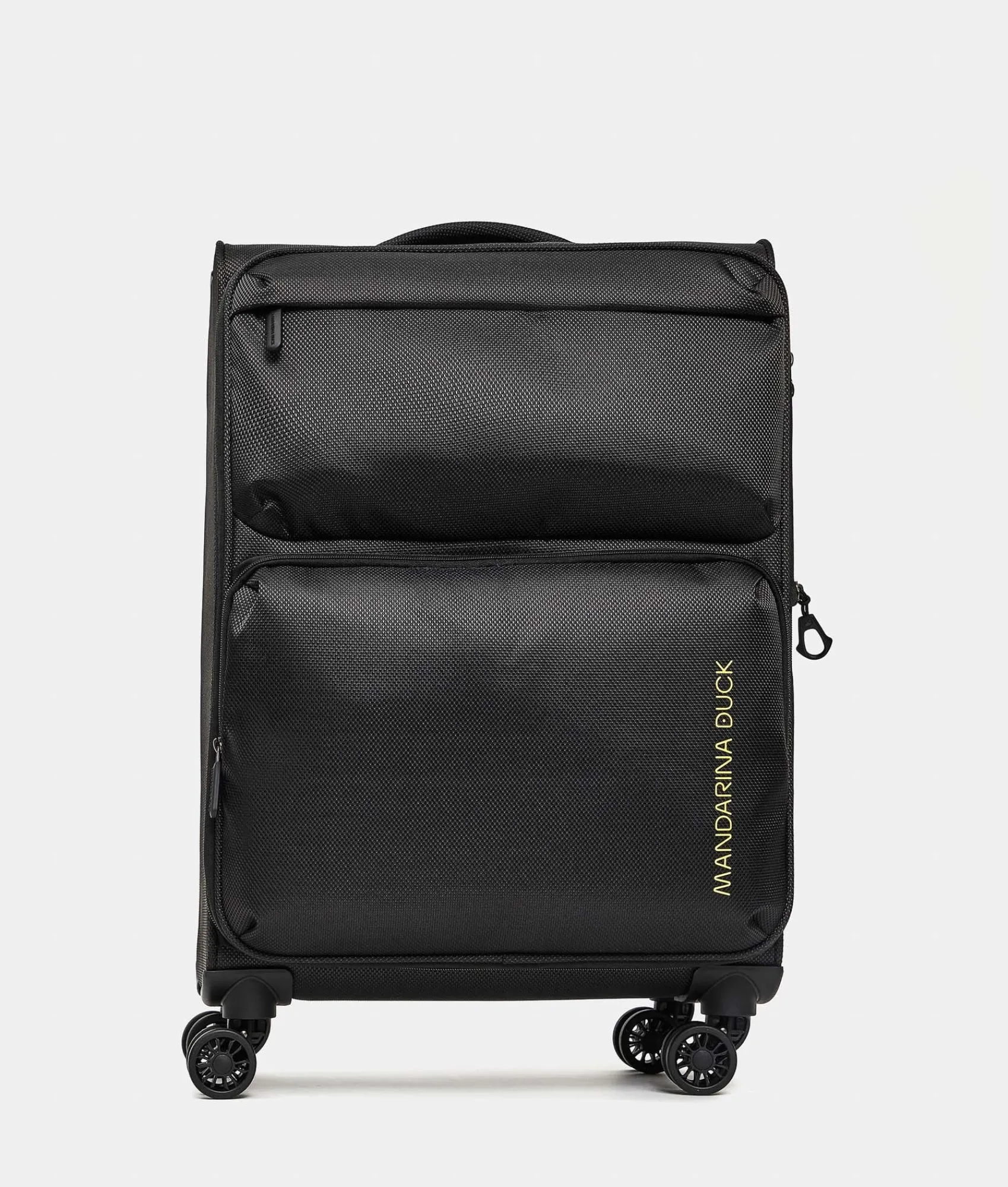 Clearance Mandarina Duck ZEPHYR Medium Soft Expandable Trolley (4 Wheels) | cm 67 X 43 X 25/28 Black