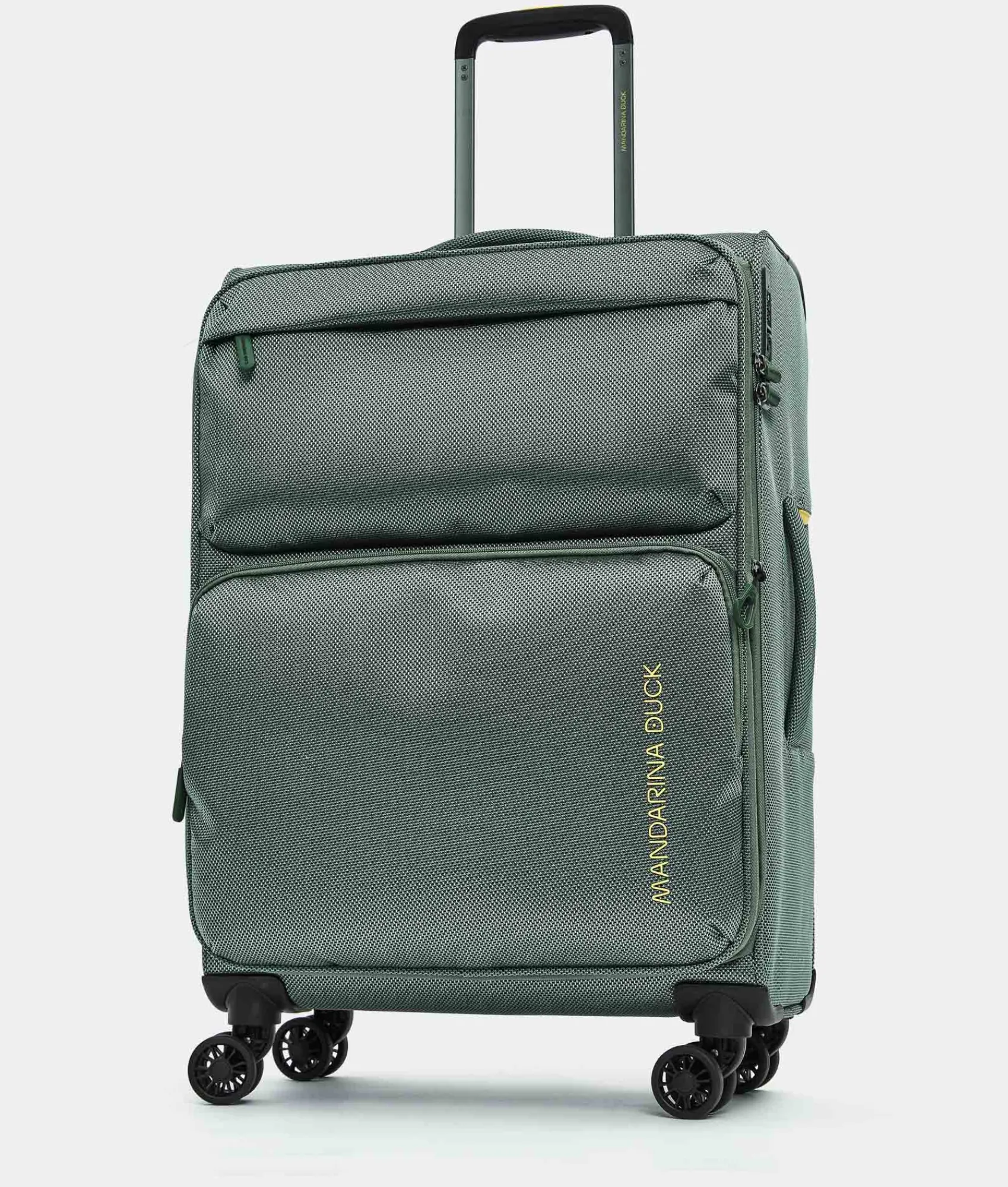 Clearance Mandarina Duck ZEPHYR Medium Soft Expandable Trolley (4 Wheels) | cm 67 X 43 X 25/28 IcebergGreen