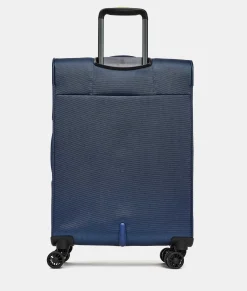 Sale Mandarina Duck ZEPHYR Medium Soft Expandable Trolley (4 Wheels) | cm 67 X 43 X 25/28 DressBlue