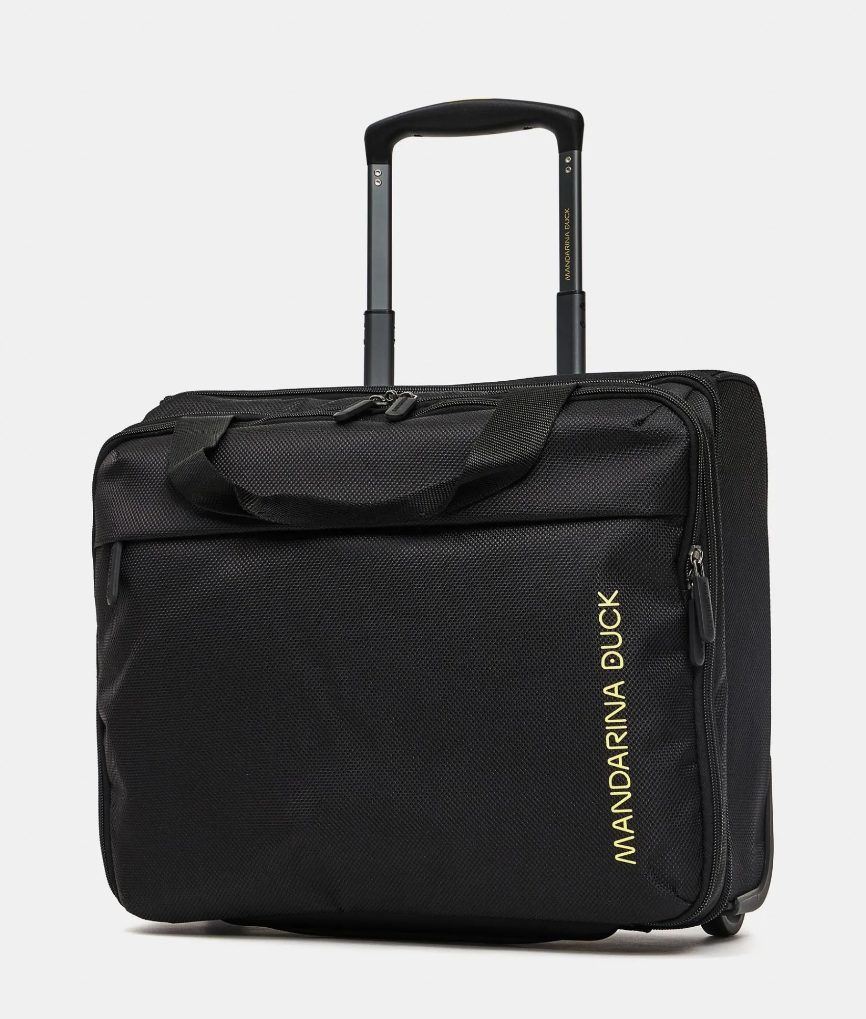 New Mandarina Duck ZEPHYR Pilot Trolley (2 Wheels) | cm 40 X 36 X 20 Black