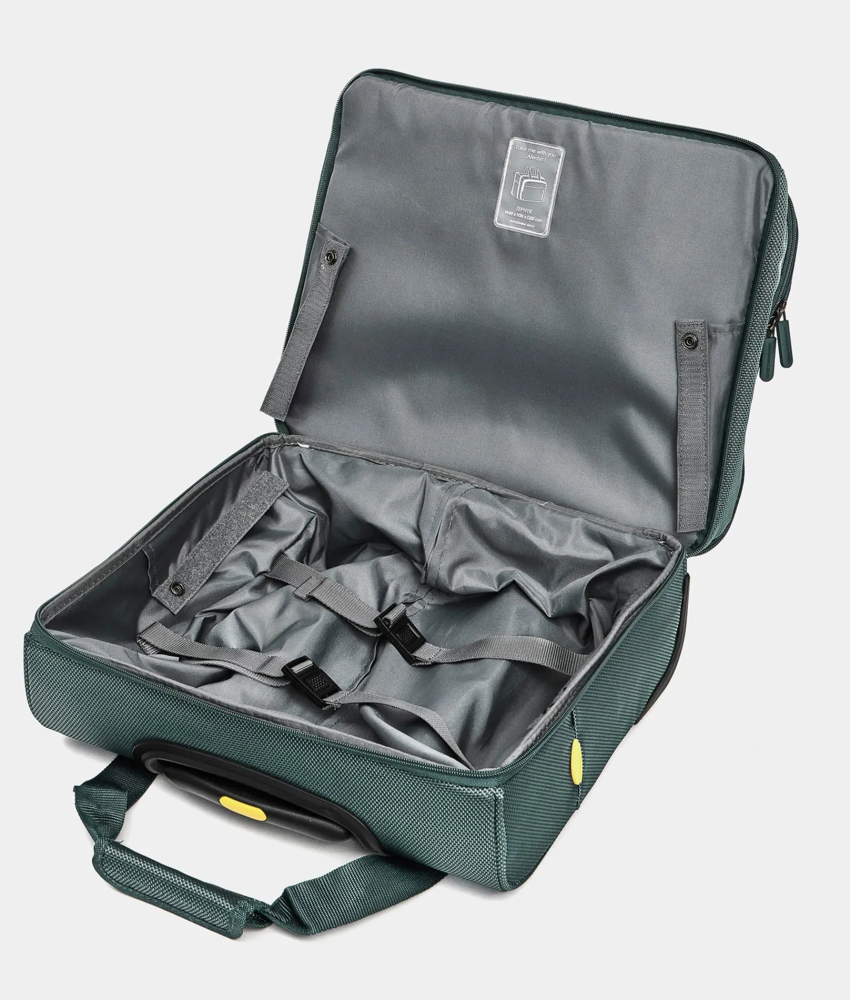 Online Mandarina Duck ZEPHYR Pilot Trolley (2 Wheels) | cm 40 X 36 X 20 IcebergGreen