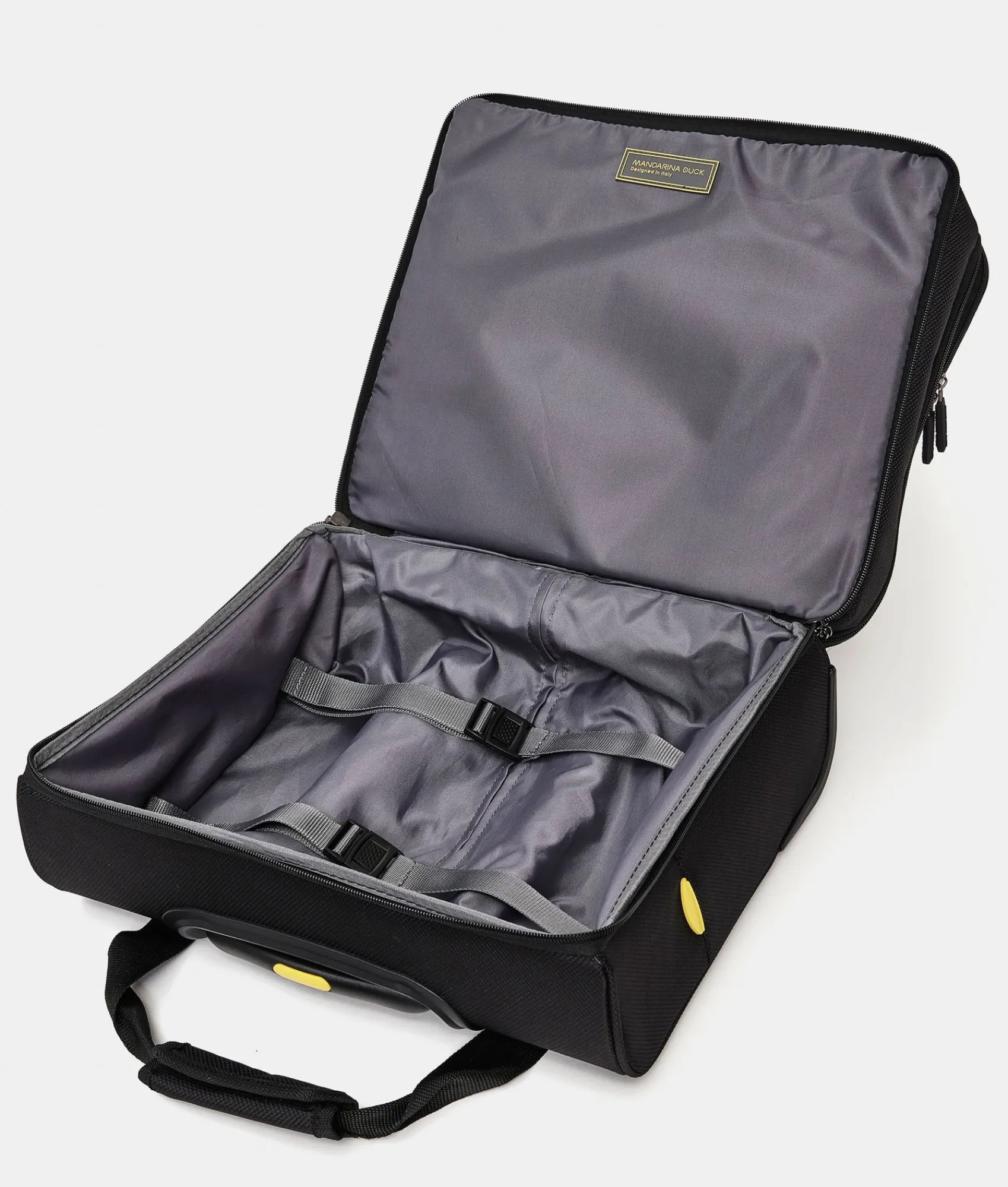 New Mandarina Duck ZEPHYR Pilot Trolley (2 Wheels) | cm 40 X 36 X 20 Black
