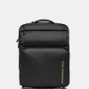 Hot Mandarina Duck ZEPHYR Soft Trolley Backpack (2 Wheels) | cm 54 X 37 X 20 Black