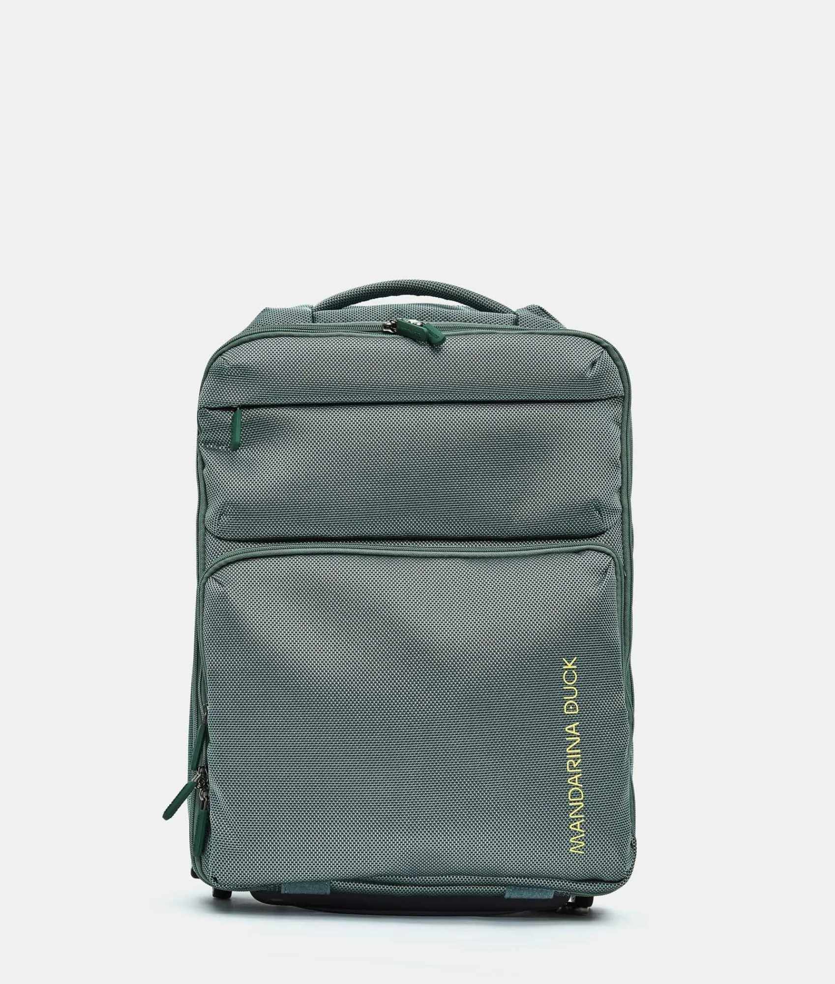 Outlet Mandarina Duck ZEPHYR Soft Trolley Backpack (2 Wheels) | cm 54 X 37 X 20 IcebergGreen