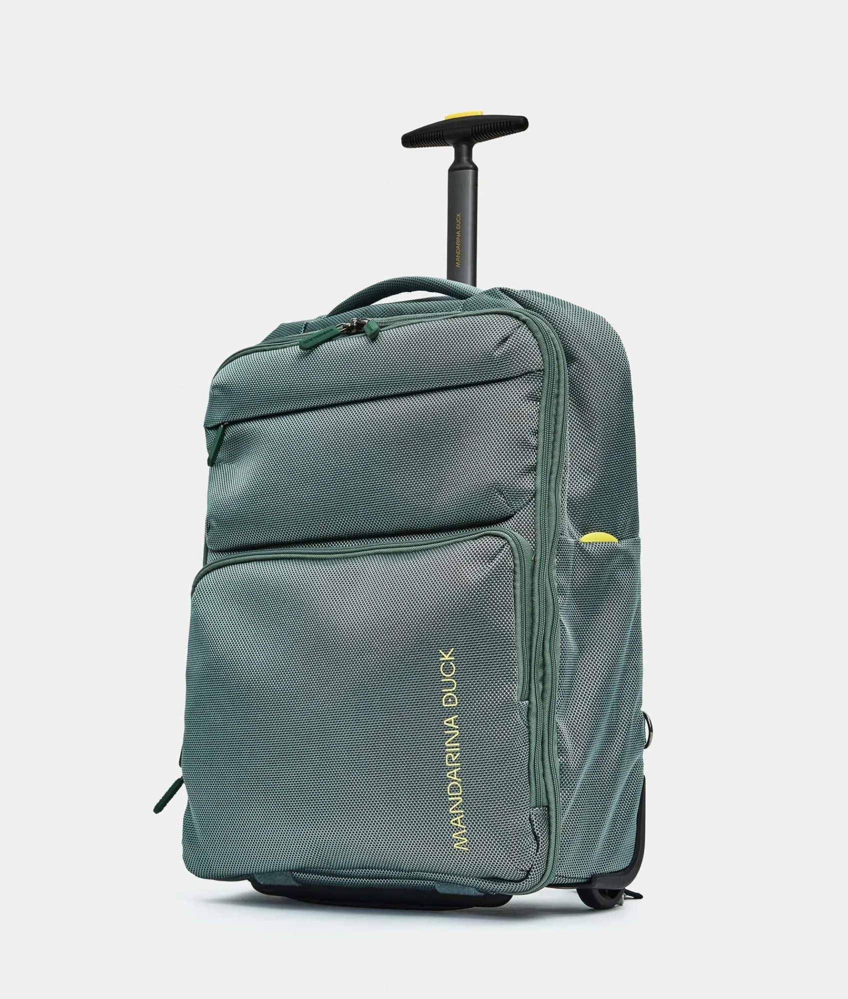Outlet Mandarina Duck ZEPHYR Soft Trolley Backpack (2 Wheels) | cm 54 X 37 X 20 IcebergGreen