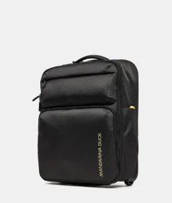 Hot Mandarina Duck ZEPHYR Soft Trolley Backpack (2 Wheels) | cm 54 X 37 X 20 Black