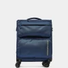 New Mandarina Duck ZEPHYR Soft Trolley Cabin (4 Wheels) | cm 55 X 40 X 20 DressBlue